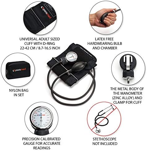 PARAMED Manual Blood Pressure Cuff with Universal Cuff