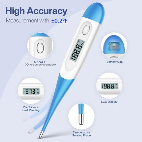 Boncare 10 Seconds Oral Thermometer for Adults