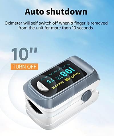 Fingertip Pulse Oximeter Blood Oxygen Saturation Monitor