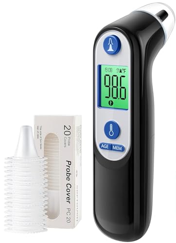 Digital Infrared Ear Thermometer – 3‑Color Fever Indicator