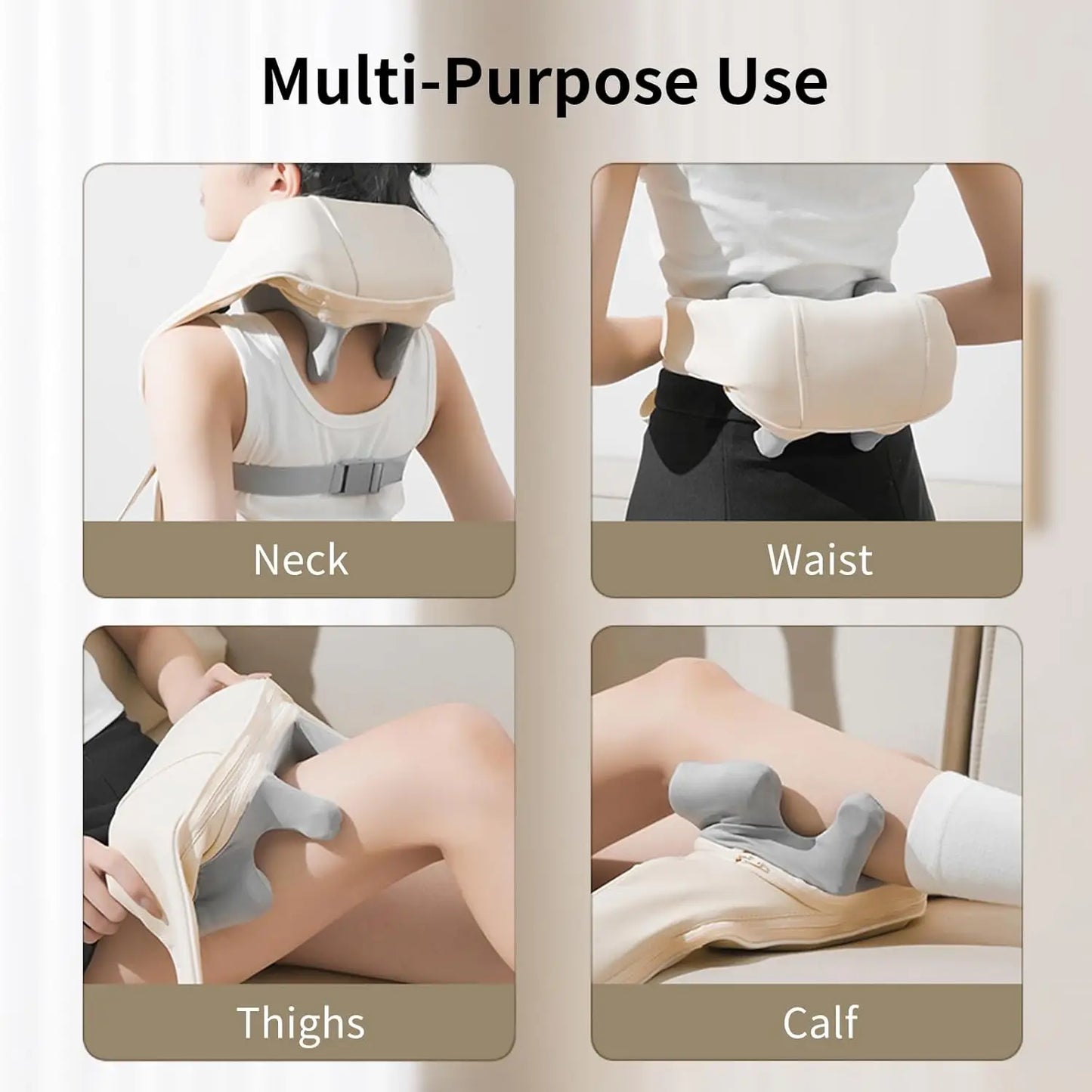 20W Brushless Motor Neck And Shoulder Massager Wireless Shoulder And Back Kneading Massage Shawl Neck masajeador