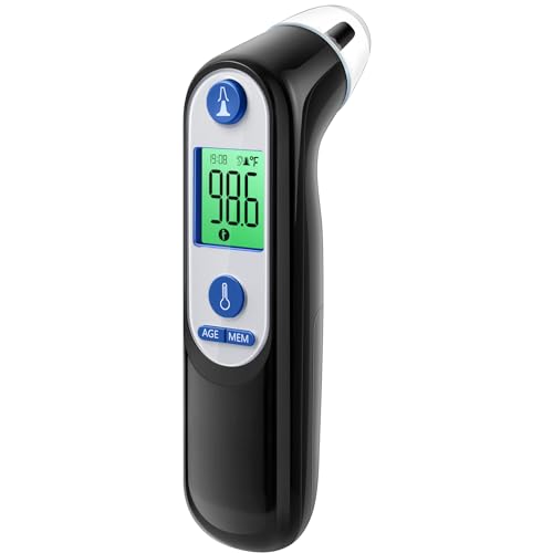 Digital Infrared Ear Thermometer – 3‑Color Fever Indicator