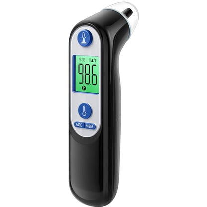Digital Infrared Ear Thermometer – 3‑Color Fever Indicator