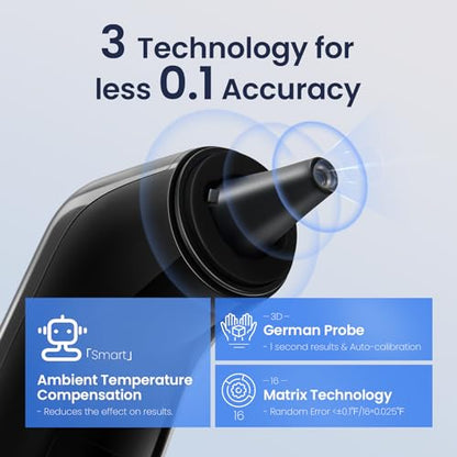 Digital Infrared Ear Thermometer – 3‑Color Fever Indicator